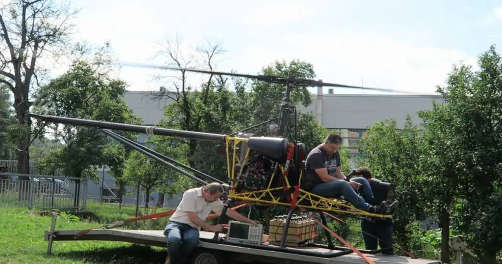 Homemade Helicopter Engine