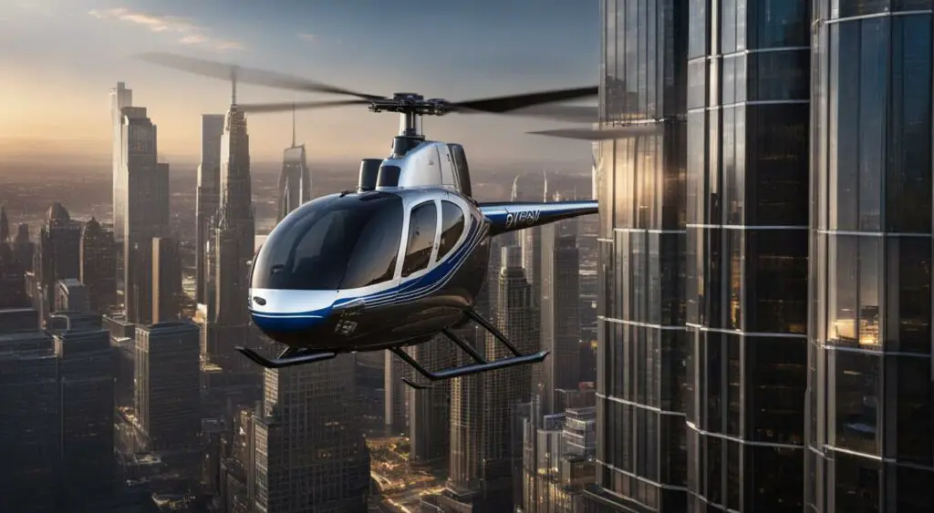 Robinson R22 helicopter in commercial applications