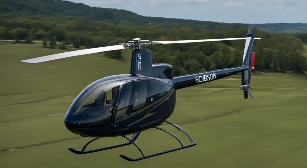 Robinson R22 helicopter in flight training and education