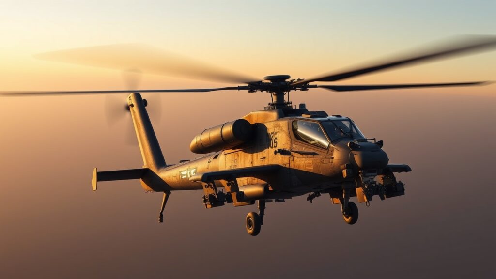 The Boeing AH-64 Apache Attack Helicopter
