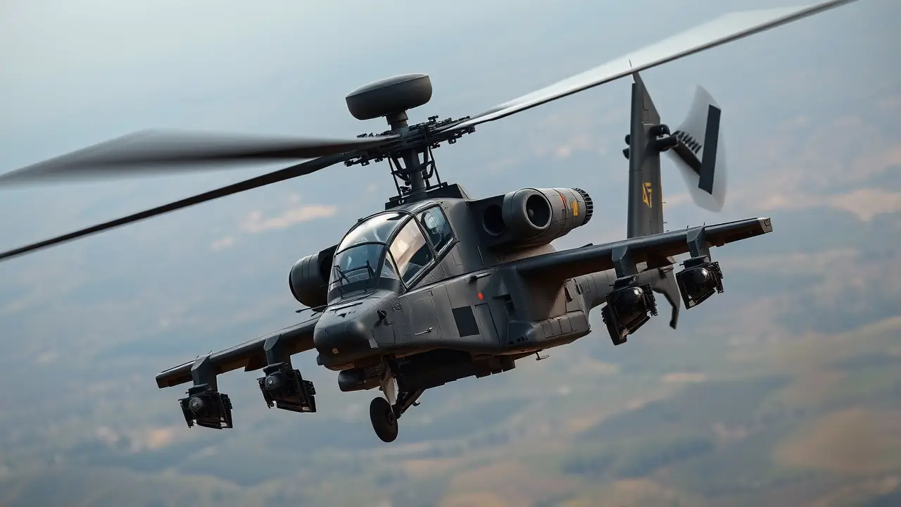 The Boeing AH-64 Apache Attack Helicopter