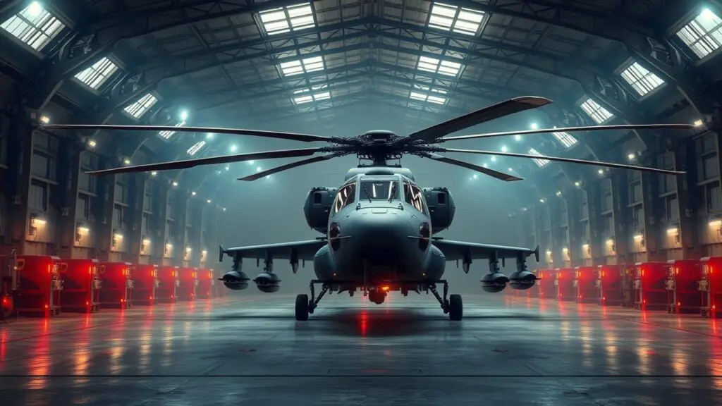 Gunship Helicopter Hangar