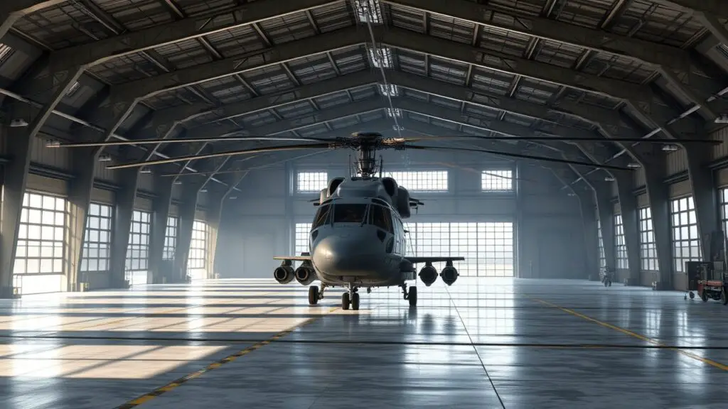 Gunship Helicopter Hangar