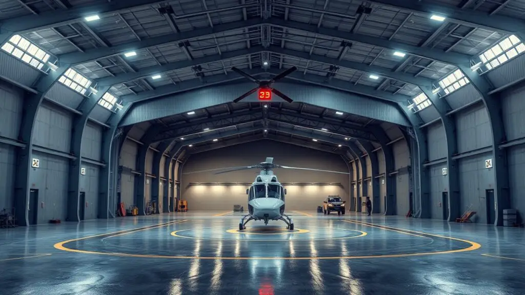 Electric Helicopter Hangar