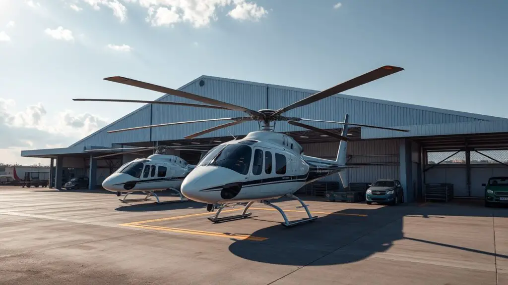 Electric Helicopter Hangar
