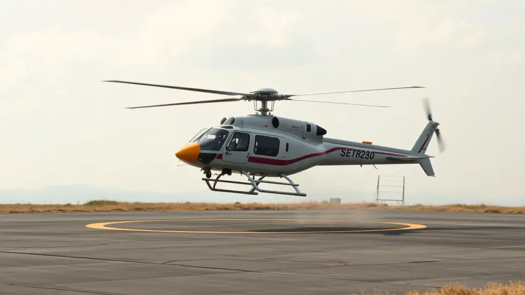 Observation Helicopter Landing