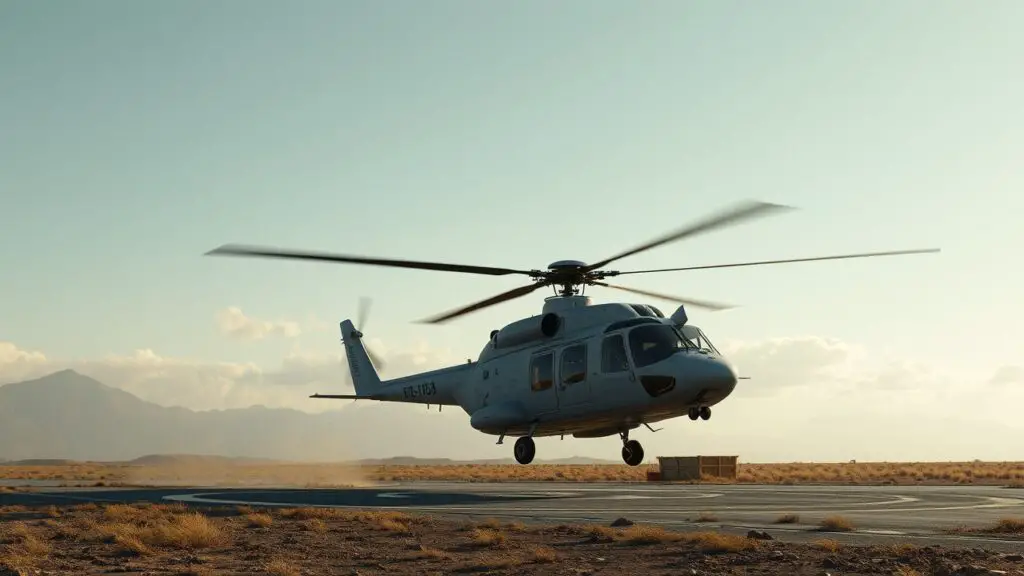 Observation Helicopter Landing