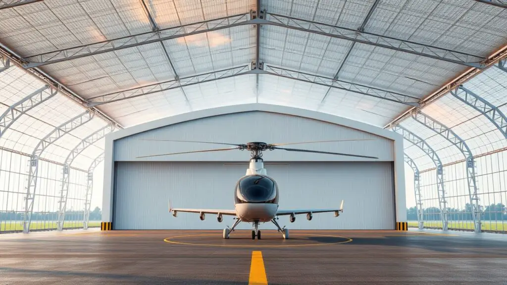 Electric Helicopter Hangar