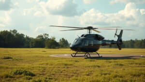 Observation Helicopter Landing