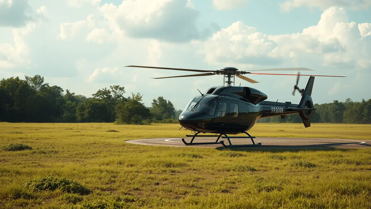 Observation Helicopter Landing