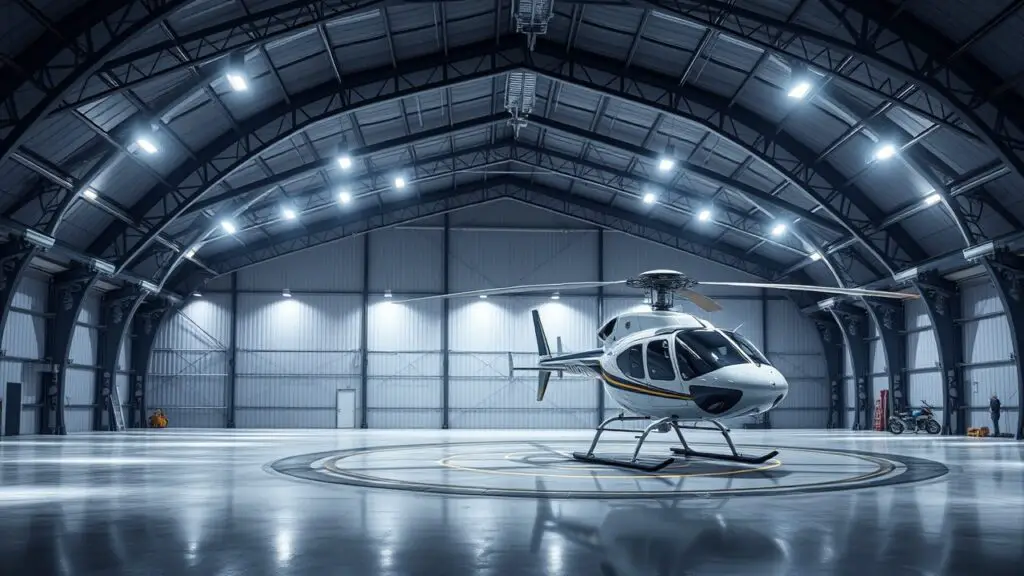 Electric Helicopter Hangar